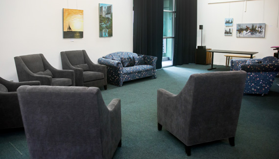 Reading, Work, and Relaxation Areas